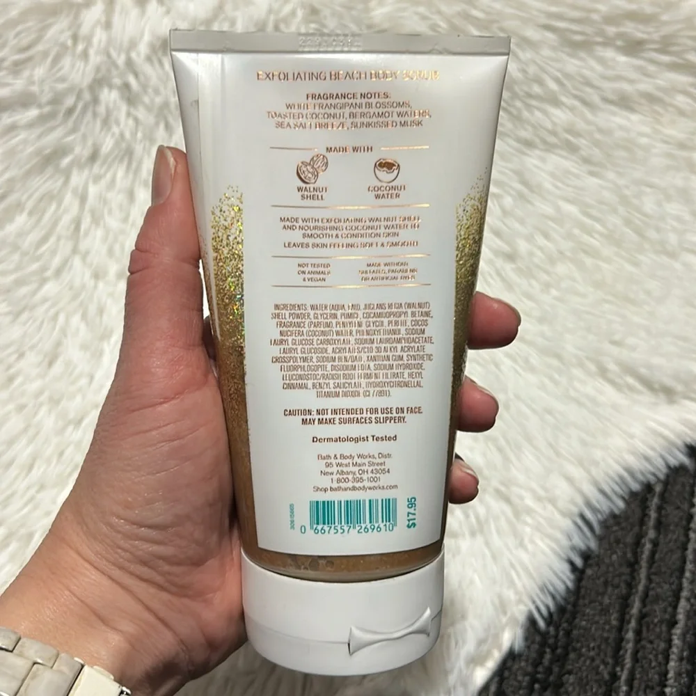 Bath & Body Works At The Beach Exfoliating Sand & Sea Salt Body Scrub 6.6 oz NEW